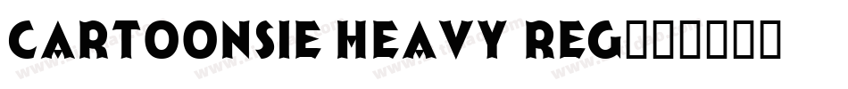 Cartoonsie Heavy Reg字体转换